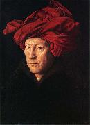 Jan Van Eyck Self-portrait oil on canvas